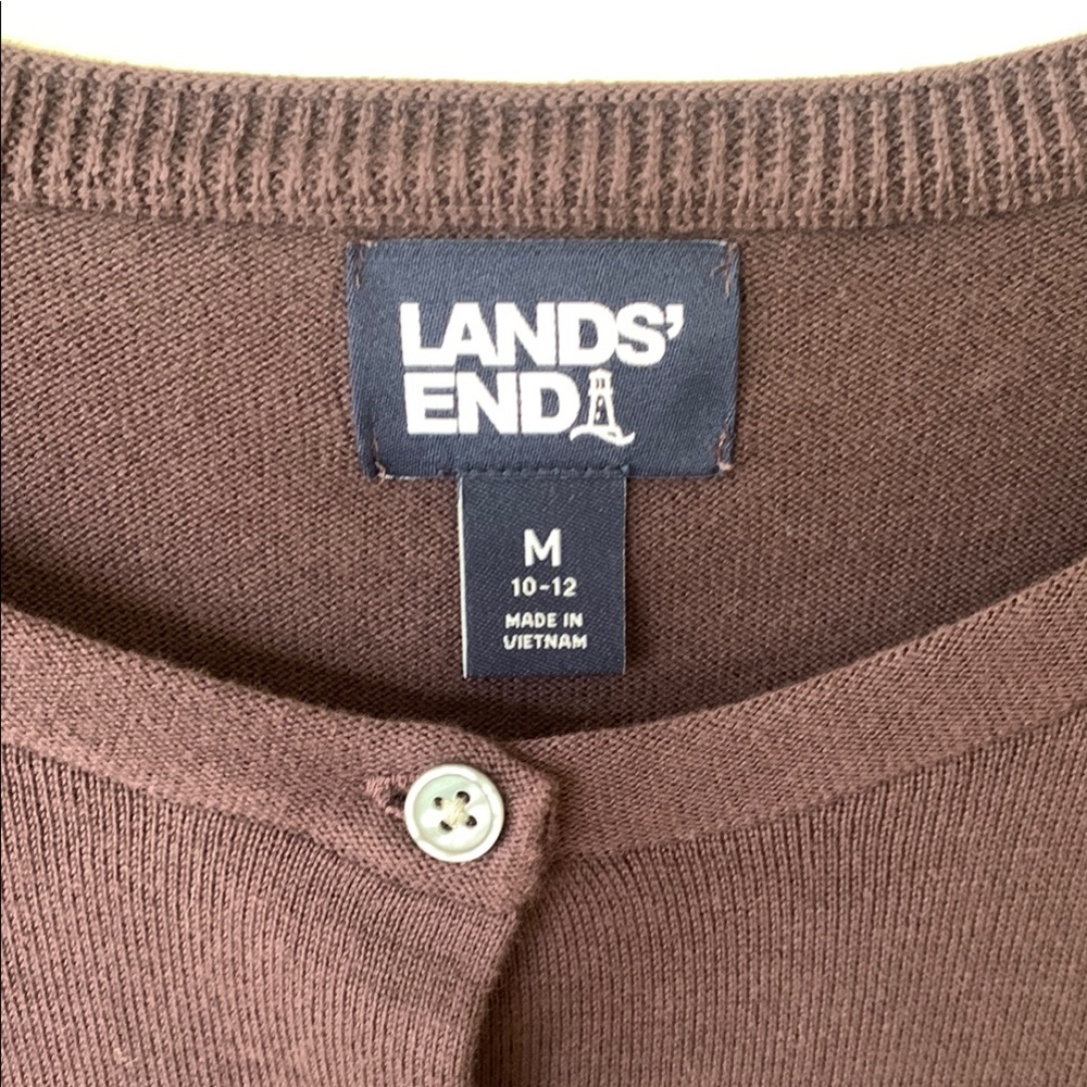 Lands' End Women's Dark Purple Sweater - Picture 2 of 11